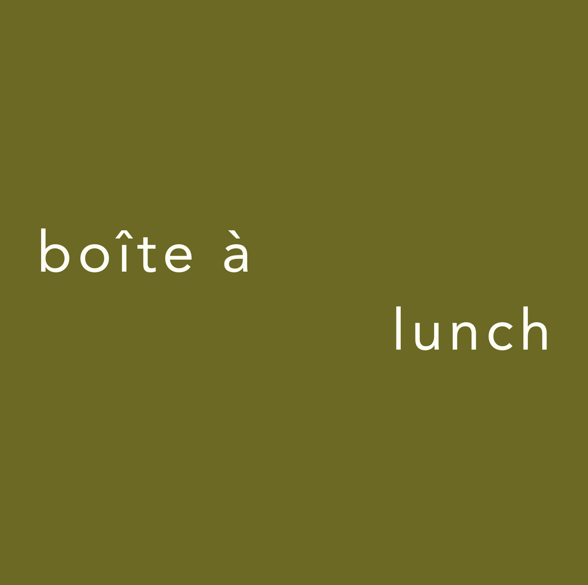 Boîte à lunch