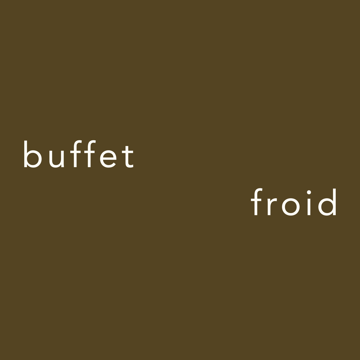 Buffet froid