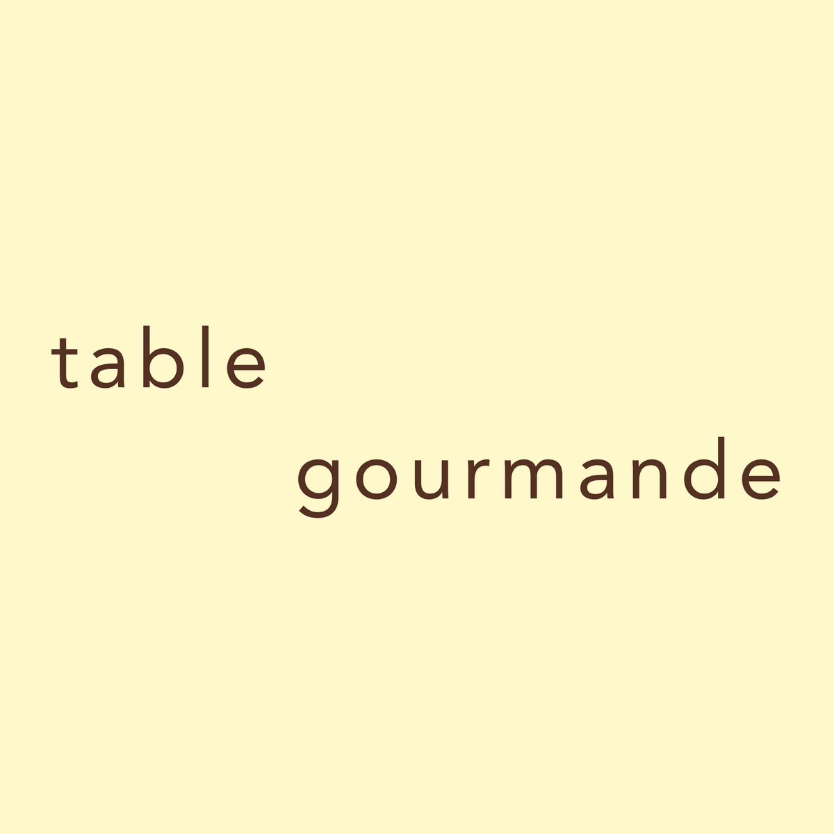 Table gourmande