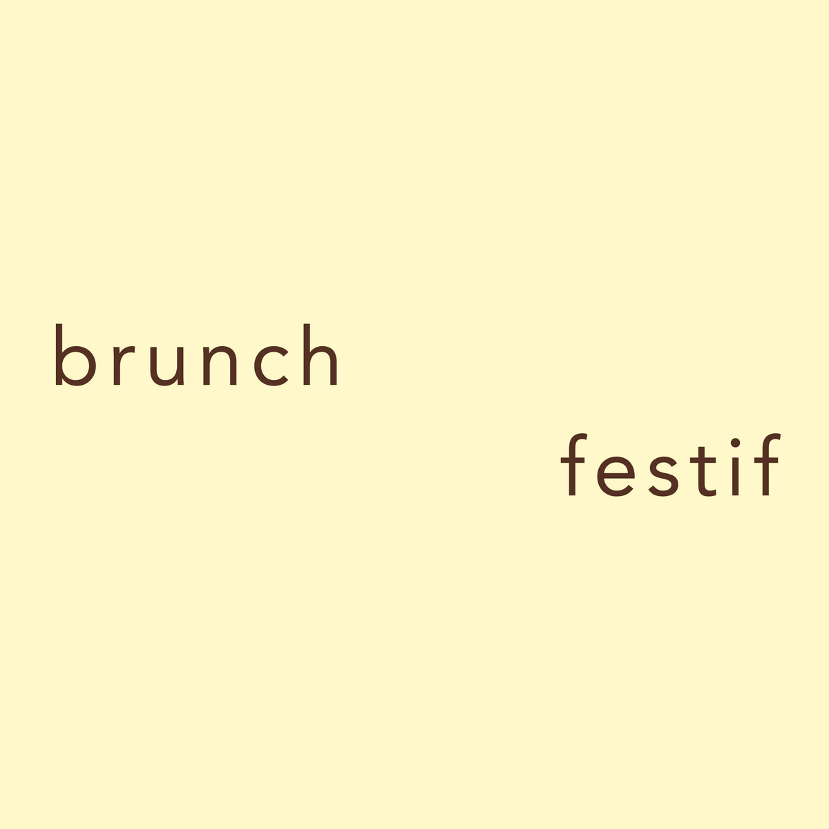 Brunch Festif