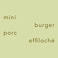 Mini Burger porc effiloché