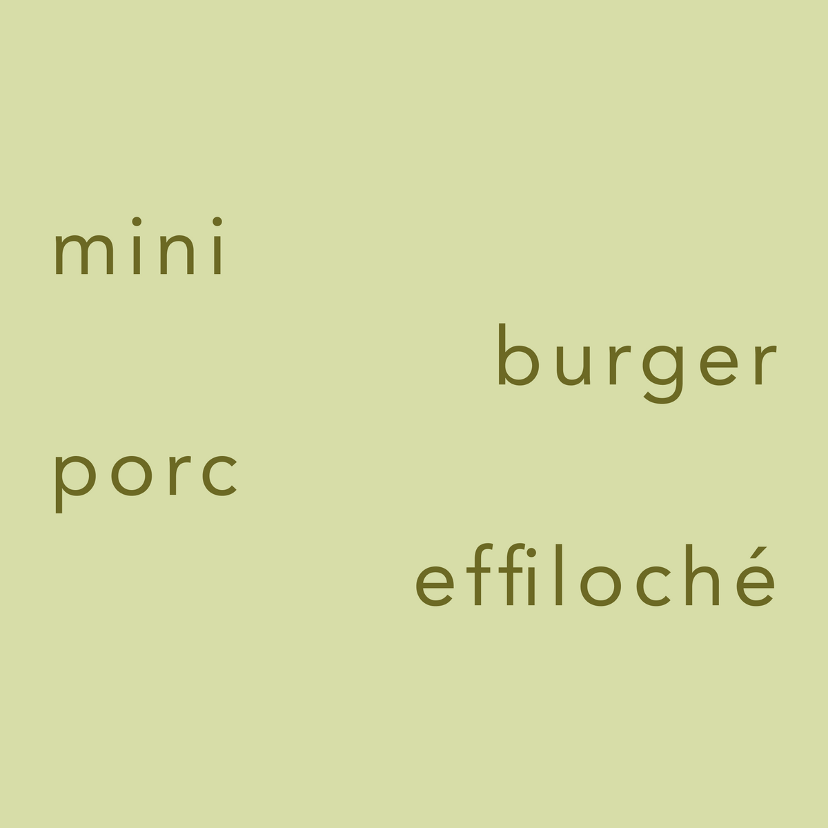Mini Burger porc effiloché