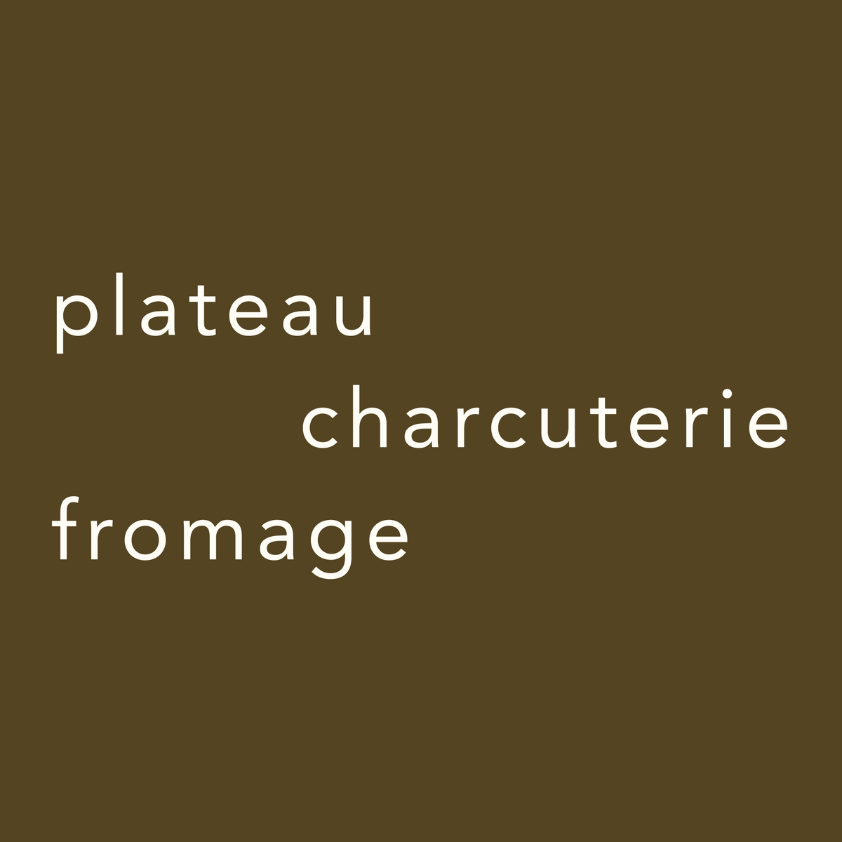 Plateau charcuterie & Fromage
