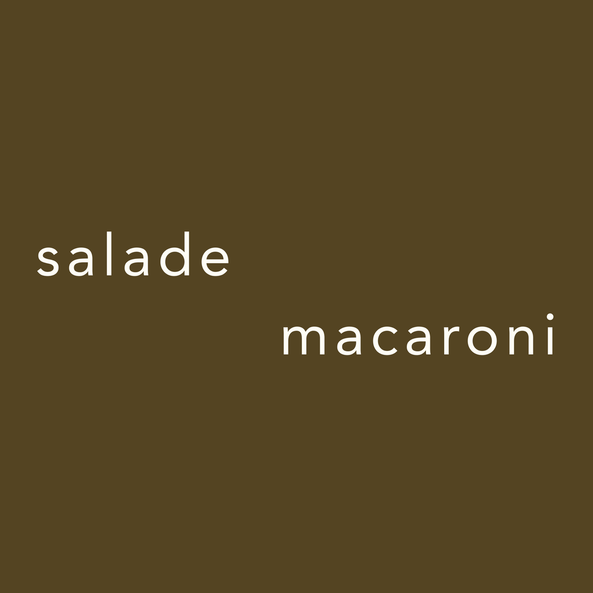 Salade de macaroni