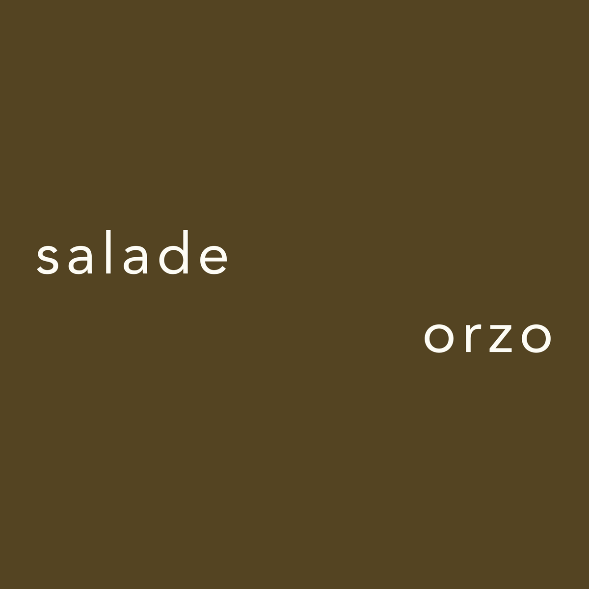 Salade d'orzo