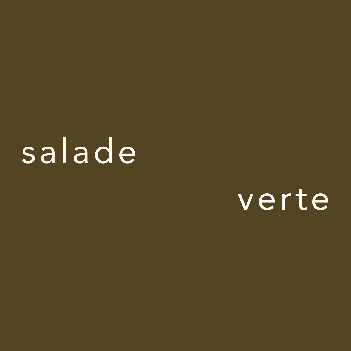 Salade verte