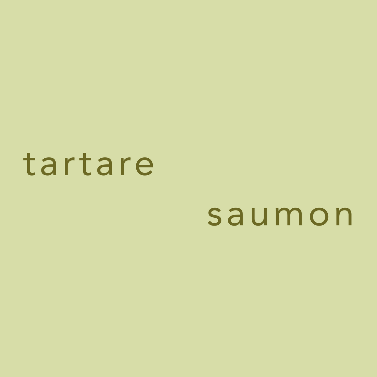 Tartare de saumon